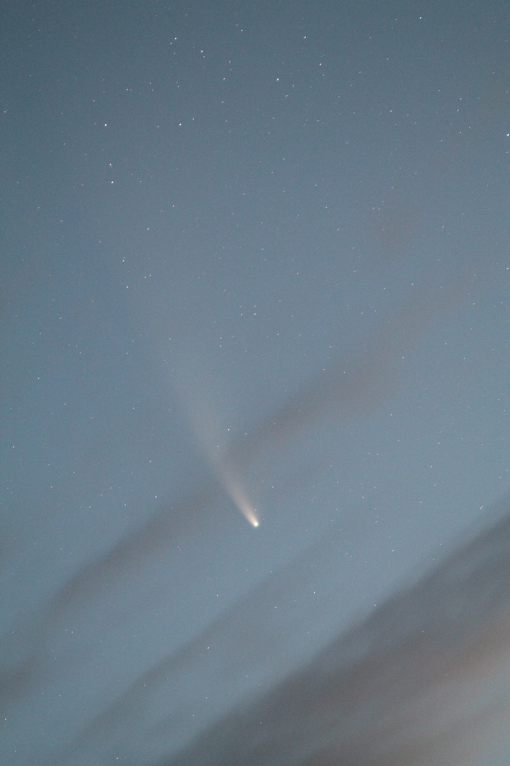 Комета C/2020 F3 Neowise в ночь с 17 на 18 июля 2020 года